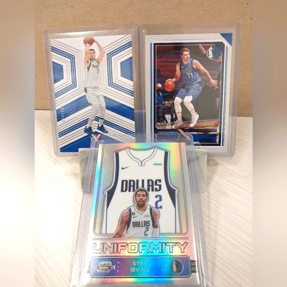 Luka Donic 24/149 Luka Donic 33/99 and Kyrie Irving Silver